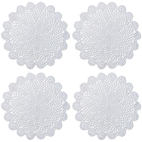 Inch lace cotton doilies - 12,