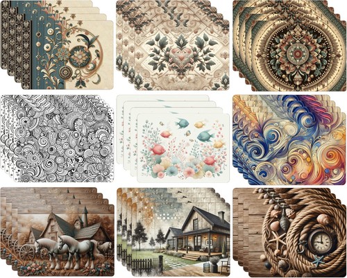 Set cork backed - of, 4