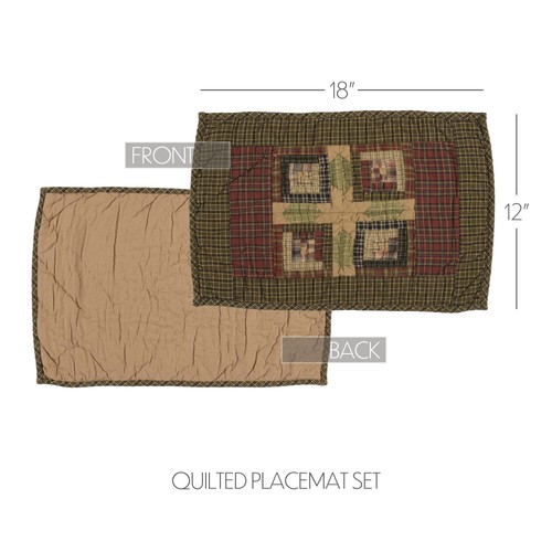 Placemats tea cabin rustic - placemats,