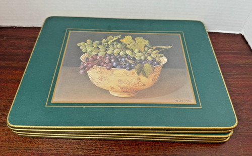 Vintage cork backed placemats - backed,