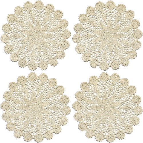 Inch lace cotton doilies - 12,