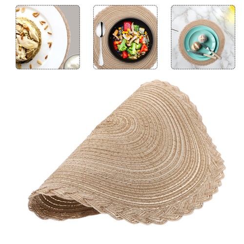 2pcs round placemats heat - 2pcs,