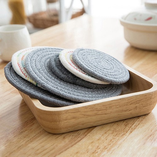 Pcs small round placemats - 4,